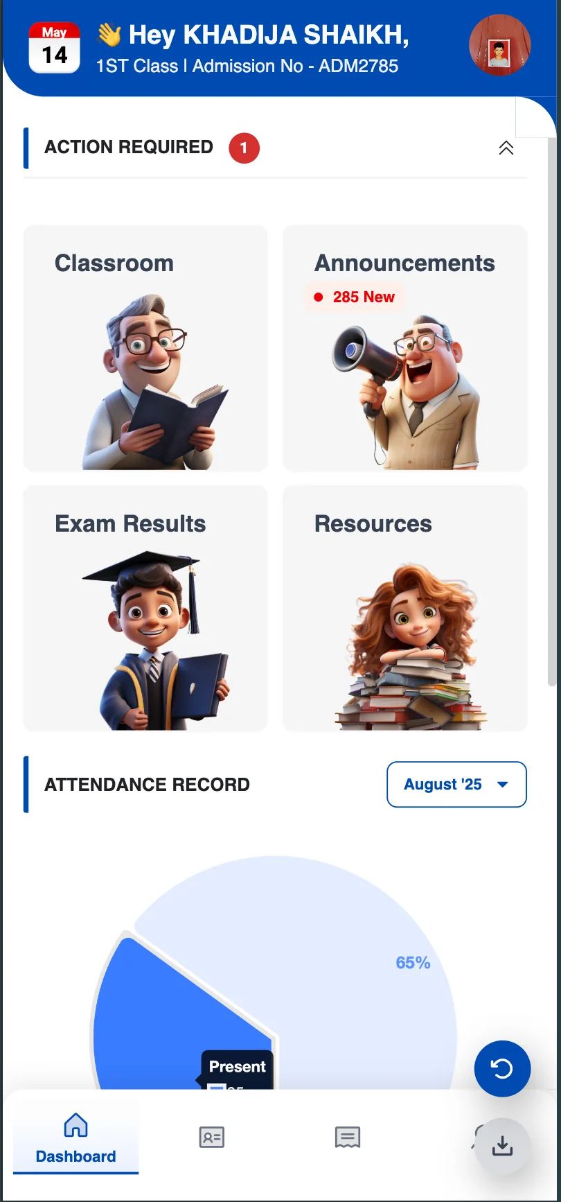 Edvio student app